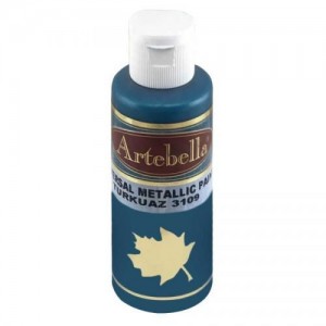 ΑΚΡΥΛΙΚΟ ΜΕΤΑΛΛΙΚΟ No 3109 ΤΙΡΚΟΥΑΖ 130CC ARTEBELLA ΑΚΡΥΛΙΚΟ ΜΕΤΑΛΛΙΚΟ No 3109 ΤΙΡΚΟΥΑΖ 130CC ARTEBELLA