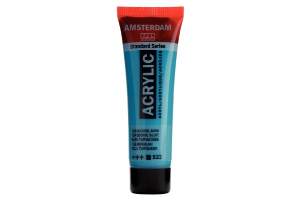 ΑΚΡΥΛΙΚΟ AMSTERDAM 20 ML 522 Turquoise Blue  ΑΚΡΥΛΙΚΟ AMSTERDAM 20 ML 522 Turquoise Blue