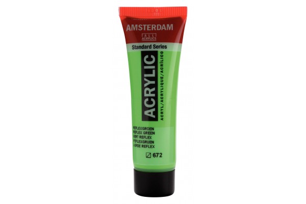 ΑΚΡΥΛΙΚΟ AMSTERDAM 20 ML 672 Reflex Green  ΑΚΡΥΛΙΚΟ AMSTERDAM 20 ML 672 Reflex Green