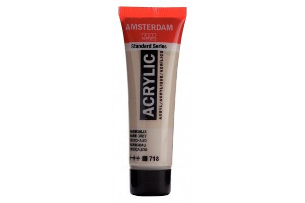 ΑΚΡΥΛΙΚΟ AMSTERDAM 20 ML 718 Warm grey  ΑΚΡΥΛΙΚΟ AMSTERDAM 20 ML 718 Warm grey