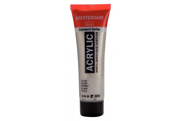 ΑΚΡΥΛΙΚΟ AMSTERDAM 20 ML 800 Silver  ΑΚΡΥΛΙΚΟ AMSTERDAM 20 ML 800 Silver