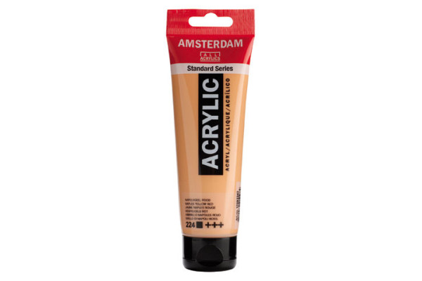 ΑΚΡΥΛΙΚΟ AMSTERDAM 120ML No 224 NAPLES YLW.RD