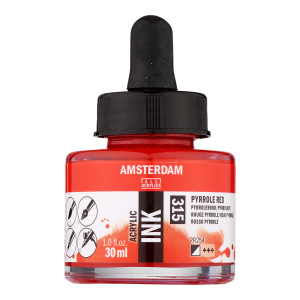 ΜΕΛΑΝΙ INK AMSTERDAM 315 30ML PYRROLE RED