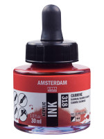 ΜΕΛΑΝΙ INK AMSTERDAM 318 30ML CARMINE