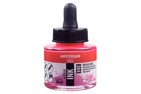 ΜΕΛΑΝΙ INK AMSTERDAM 384 30ML REFLEX RED