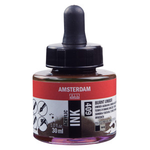 ΜΕΛΑΝΙ INK AMSTERDAM 409 30ML BURNT UMBER