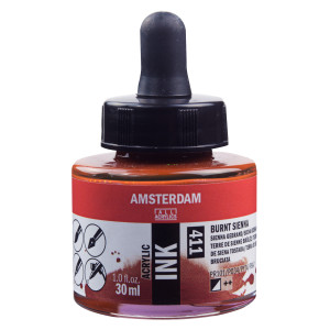 ΜΕΛΑΝΙ INK AMSTERDAM 411 30ML BURNT SIENNA