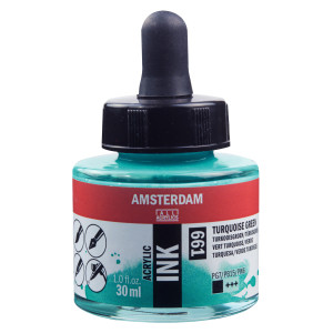 ΜΕΛΑΝΙ INK AMSTERDAM 661 30ML TURQ.GREEN