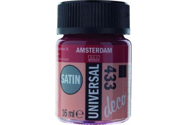 ΧΡΩΜΑ AMSTERDAM UNIVERSAL SATIN 433 CHESTNUT 16ml