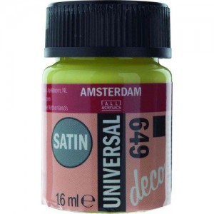 ΧΡΩΜΑ AMSTERDAM UNIVERSAL SATIN 649 LIME 16ml ΧΡΩΜΑ AMSTERDAM UNIVERSAL SATIN 649 LIME 16ml