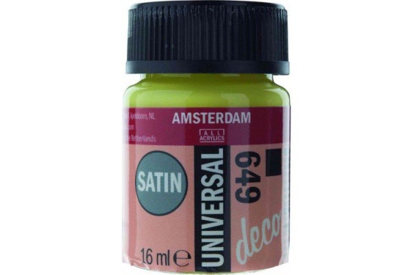 ΧΡΩΜΑ AMSTERDAM UNIVERSAL SATIN 649 LIME 16ml