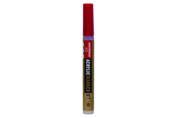 ΜΑΡΚΑΔΟΡΟΣ ΑΚΡΥΛΙΚΟΣ AMSTERDAM 4mm 802 Light Gold SW