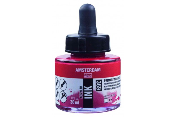 ΜΕΛΑΝΙ INK AMSTERDAM 30ml 369 PRIMARY MAGENTA