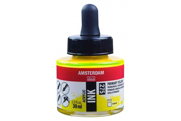 ΜΕΛΑΝΙ INK AMSTERDAM 30ml 275 PRIMARY YELLOW