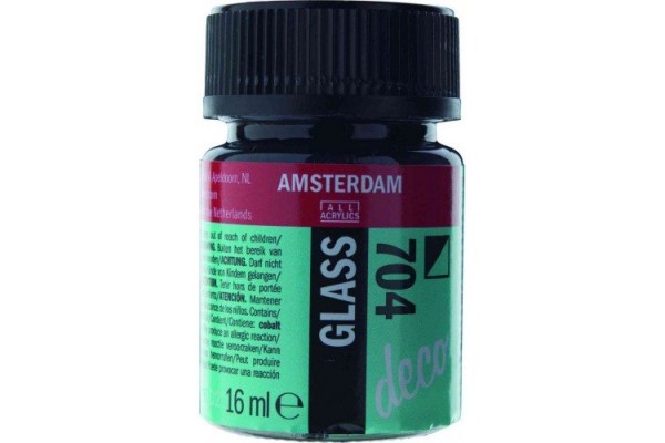 ΧΡΩΜΑ AMSTERDAM GLASS 704 Grey 16ml