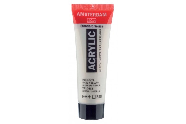 ΑΚΡΥΛΙΚΟ AMSTERDAM 20ml 818 Pearl Yellow