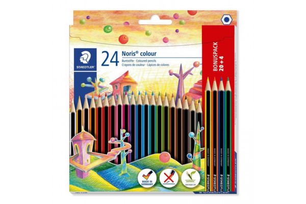 ΣΕΤ ΞΥΛΟΜΠΟΓΙΑΣ NORIS 185 C24P STAEDTLER BONUS PACK 20+4 TEM
