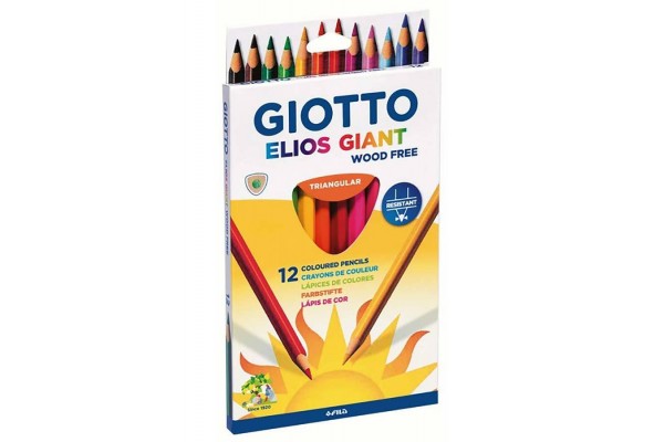 ΞΥΛΟΜΠΟΓΙΑ ΧΟΝΤΡΗ  GIOTTO ELIOS GIANT ΤΡΙΓΩΝΙΚΗ 12ΧΡΩΜΑΤΑ