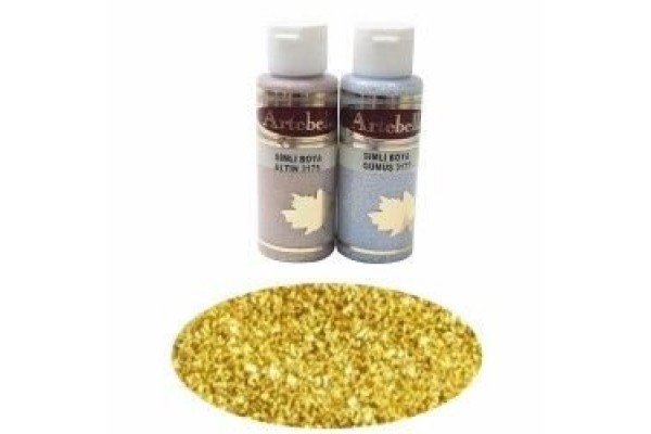 ΑΚΡΥΛΙΚΟ ΜΕ GLITTER No 3175 50CC ΧΡΥΣΟ ARTEBELLA