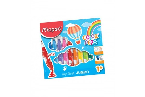 ΜΑΡΚΑΔΟΡΟΙ ΖΩΓΡΑΦΙΚΗΣ ΧΟΝΤΡΟΙ  12ΤΕΜ CORO PEPS MAXI