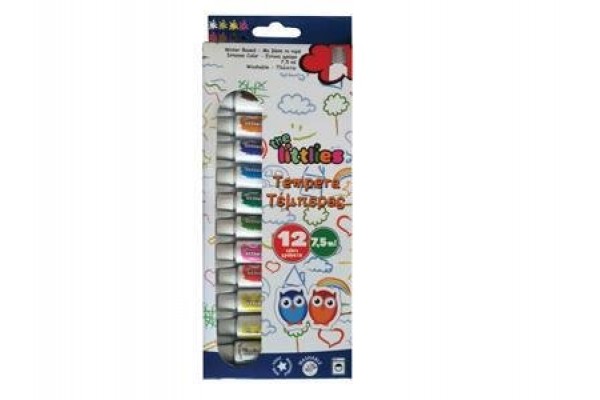 ΤΕΜΠΕΡΑ 7,5ml 12ΧΡΩΜΑΤΑ  LITTLIES
