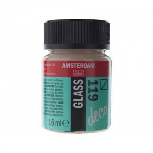 ΧΡΩΜΑ AMSTERDAM GLASS 119 Transparent White 16ml ΧΡΩΜΑ AMSTERDAM GLASS 119 Transparent White 16ml