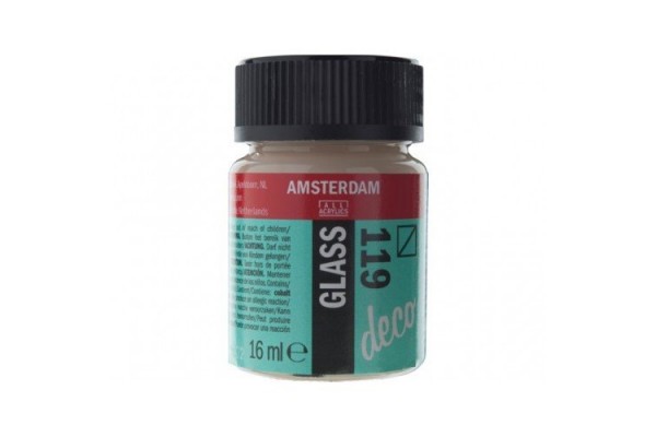 ΧΡΩΜΑ AMSTERDAM GLASS 119 Transparent White 16ml