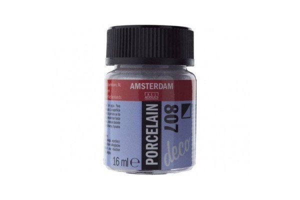 ΧΡΩΜΑ AMSTERDAM ΠΟΡΣΕΛΑΝΗΣ 807 Silver Opaque 16ml