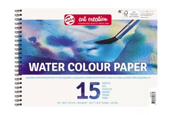 ΜΠΛΟΚ WATER COLOUR PAPER Α4 240g 15 ΦΥΛΛΑ ART CREATION