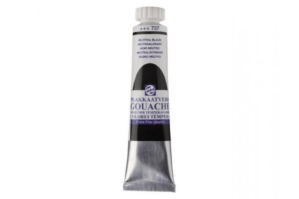 GOUACHE ΤΕΜΠΕΡΑ 20ml 737 Neutral Black  ROYAL TALENS
