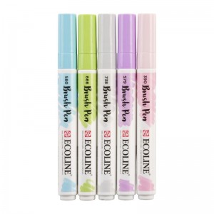 ECOLINE BRUSHPEN ROYAL TALENS ΣΕΤ 5TEM Pastel