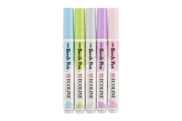ECOLINE BRUSHPEN ROYAL TALENS ΣΕΤ 5TEM Pastel