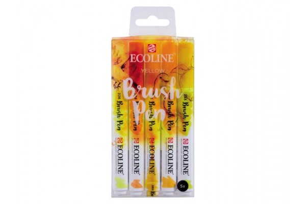 ECOLINE BRUSHPEN ROYAL TALENS ΣΕΤ 5TEM Yellow