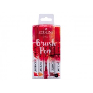 ECOLINE BRUSHPEN ROYAL TALENS ΣΕΤ 5TEM Red
