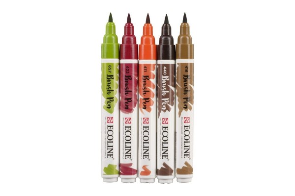 ECOLINE BRUSHPEN ROYAL TALENS ΣΕΤ 5TEM Autumn