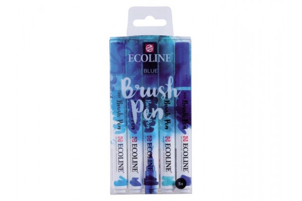 ECOLINE BRUSHPEN ROYAL TALENS ΣΕΤ 5TEM Blue