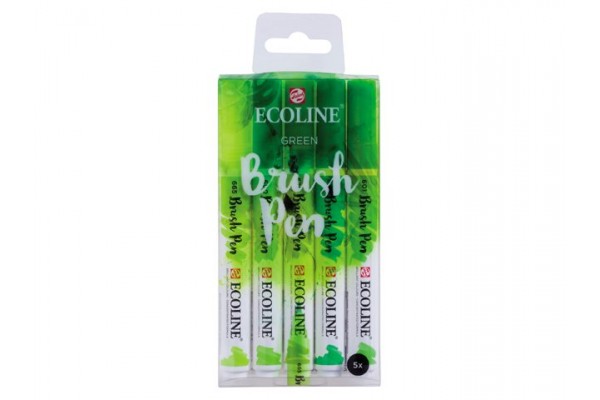 ECOLINE BRUSHPEN ROYAL TALENS ΣΕΤ 5TEM Green