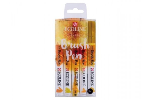 ECOLINE BRUSHPEN ROYAL TALENS ΣΕΤ 5TEM Earth