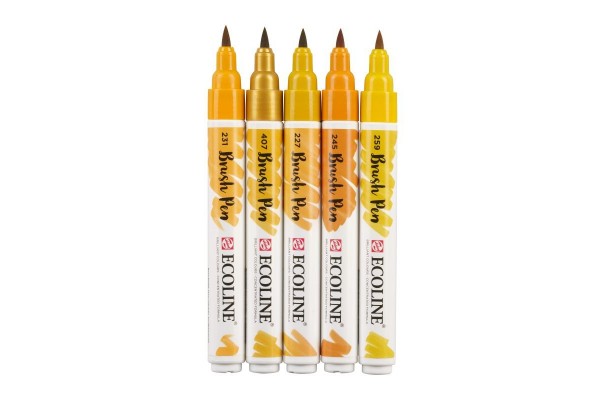 ECOLINE BRUSHPEN ROYAL TALENS ΣΕΤ 5TEM Earth