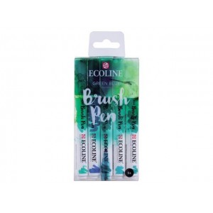 ECOLINE BRUSHPEN ROYAL TALENS ΣΕΤ 5TEM Green Blue ECOLINE BRUSHPEN ROYAL TALENS ΣΕΤ 5TEM Green Blue