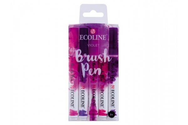 ECOLINE BRUSHPEN ROYAL TALENS ΣΕΤ 5TEM Violet