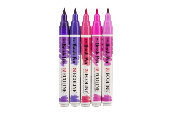 ECOLINE BRUSHPEN ROYAL TALENS ΣΕΤ 5TEM Violet