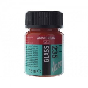 ΧΡΩΜΑ AMSTERDAM GLASS 235 Orange 16ml ΧΡΩΜΑ AMSTERDAM GLASS 235 Orange 16ml