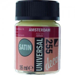 ΧΡΩΜΑ AMSTERDAM UNIVERSAL SATIN NAPLES YELLOW 255 16ml