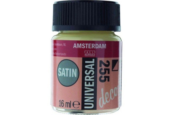 ΧΡΩΜΑ AMSTERDAM UNIVERSAL SATIN NAPLES YELLOW 255 16ml