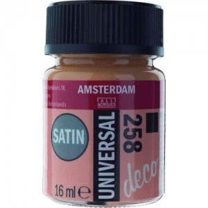 ΧΡΩΜΑ AMSTERDAM UNIVERSAL SATIN APRICOT 258 16ml