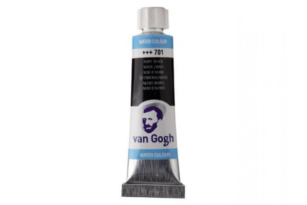 WATERCOLOUR VAN GOGH 10ML 701 Ivory Black