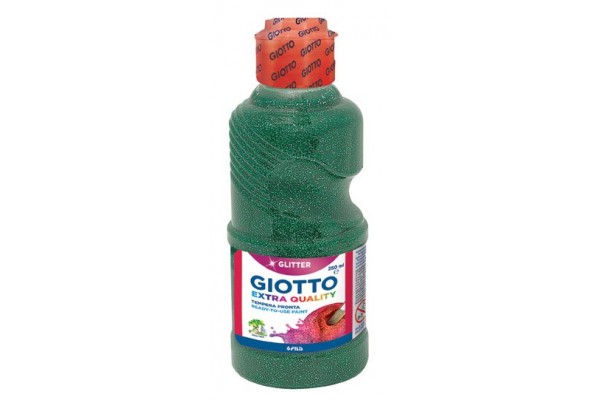 ΤΕΜΠΕΡΑ ΜΠΟΥΚΑΛΙ 250ML ΠΡΑΣΙΝΟ GLITTER GIOTTO