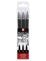 PIGMA BRUSH PEN SET, 3ΤΕΜ. ΜΑΥΡΟ ΧΡΩΜΑ(FINE/05--MEDIUM/10-BOLD)