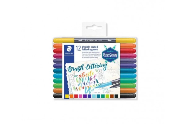 ΣΕΤ ΜΑΡΚΑΔΟΡΟΙ BRUSH PEN ΜΕ ΔΙΠΛΗ ΜΥΤΗ (ΠΙΝΕΛΟ) 12ΤΕΜ